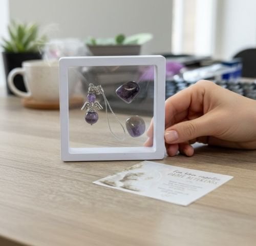 Beschermengel en natuurstenen van Amethist