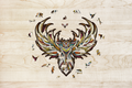 Eco Wood Art (EWA) Houten Legpuzzel Uil/ Owl, 2512, 29,7x28,5x0,5cm Kartonbox
