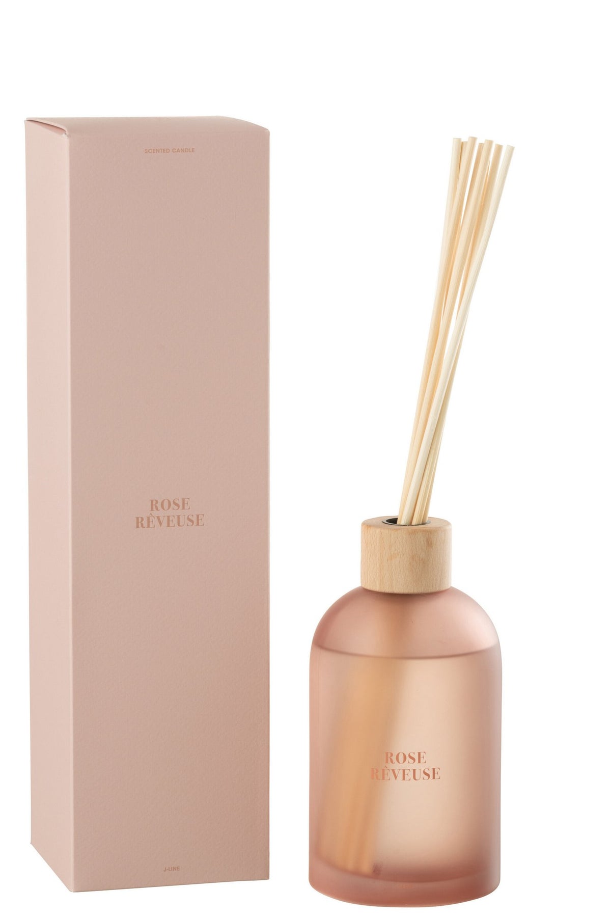 J-Line geurstokjes Accords Essentiels - Dreamy Rose - roze - 550 ml