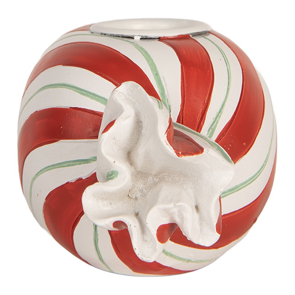 Kandelaar 14x7x6 cm Rood Kunststof