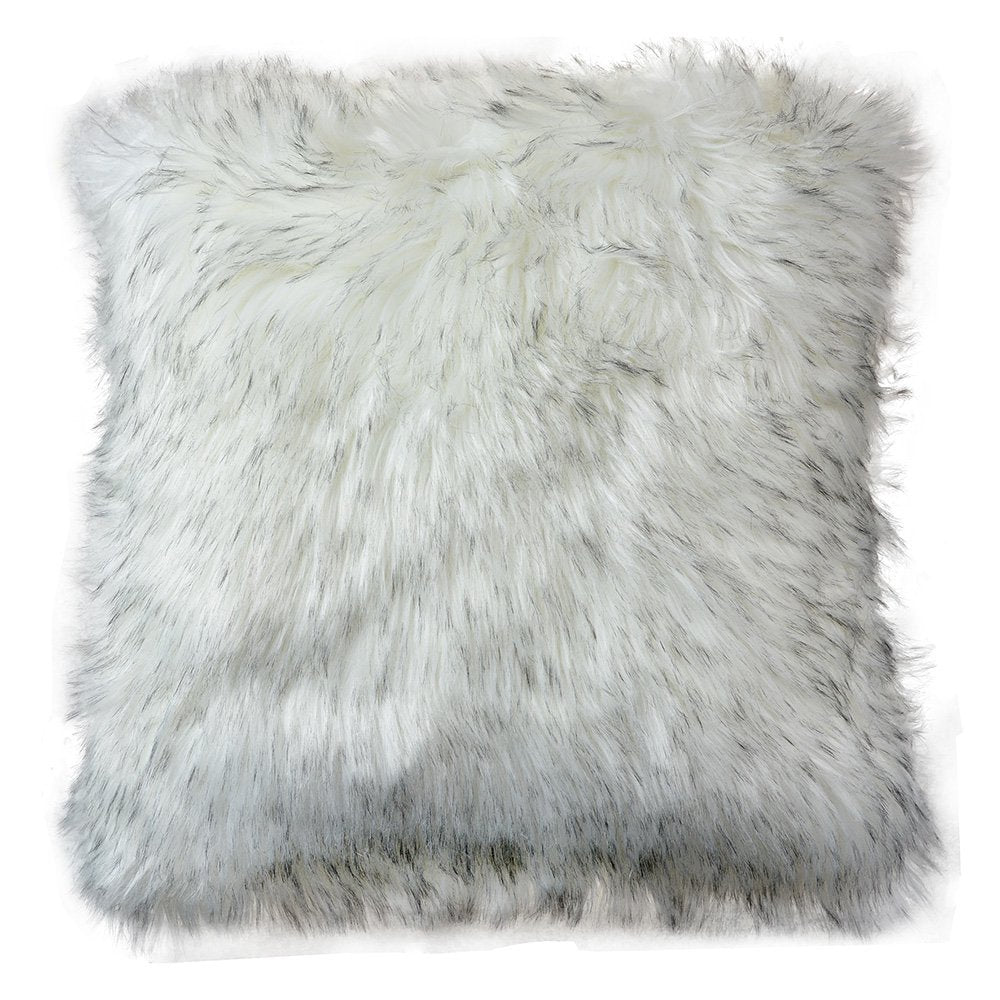 Kussenhoes 45x45 cm Wit Grijs Synthetisch