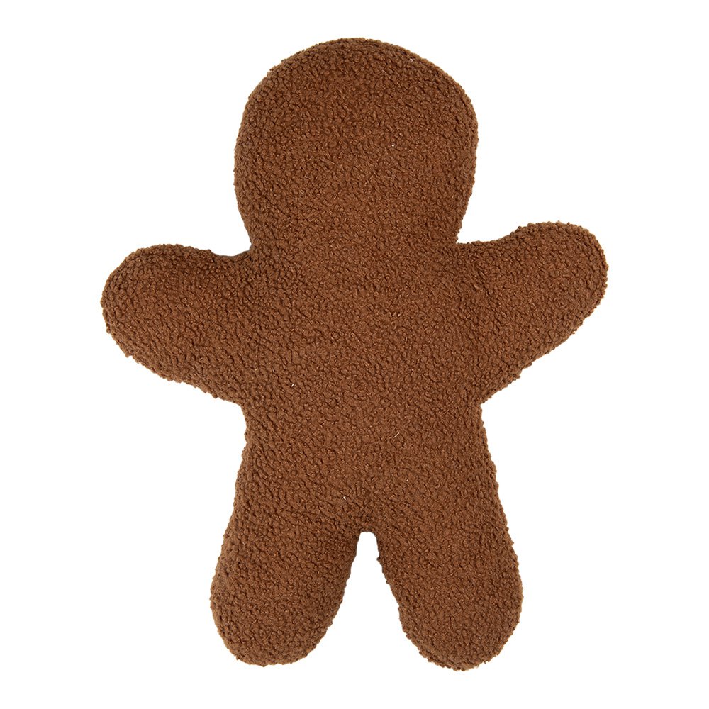 Sierkussen Gingerbread man 40x5x44 cm Bruin Polyester