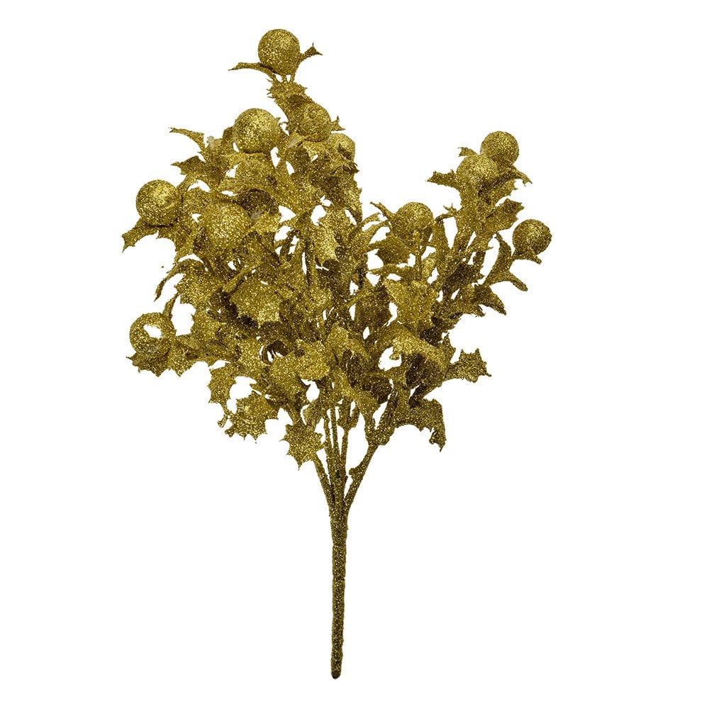 Kunstbloem 35 cm Goudkleurig Kunststof