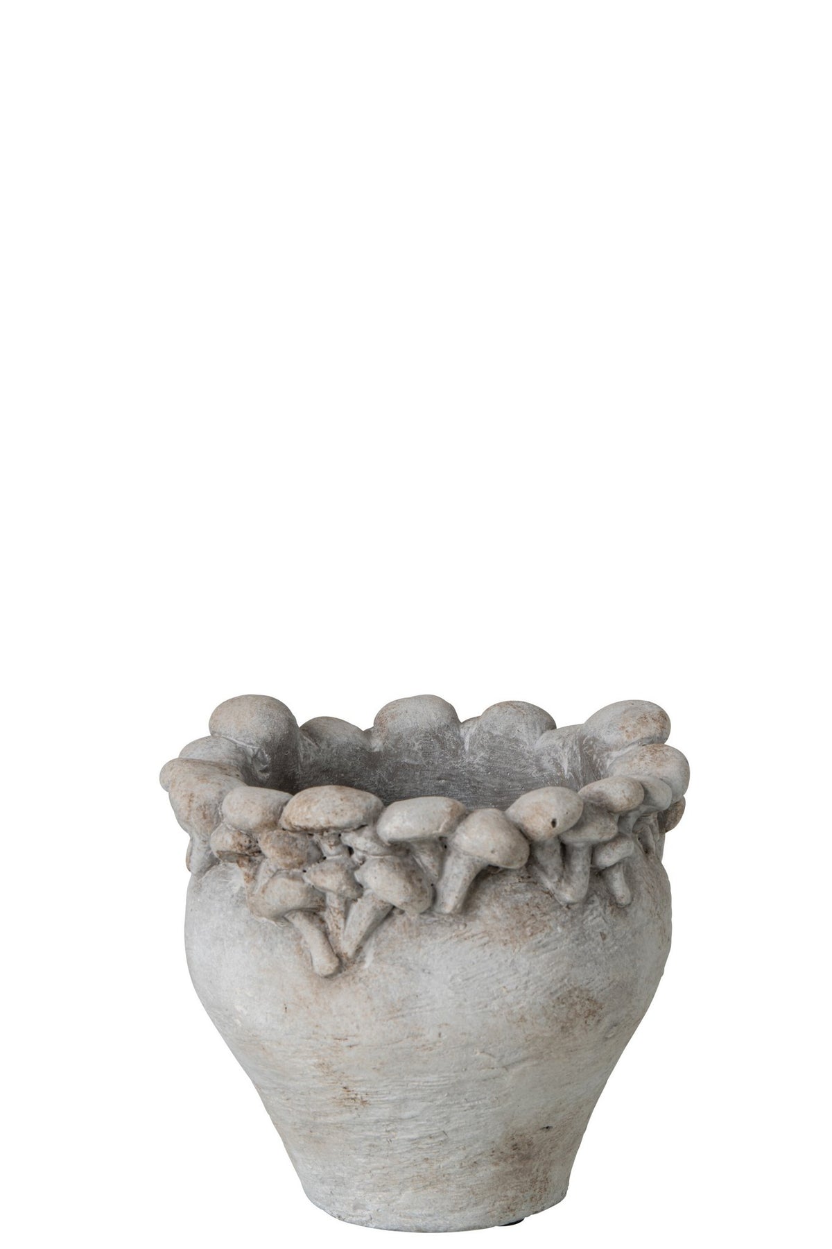 J-Line Bloempot - cement - lichtbeige - small