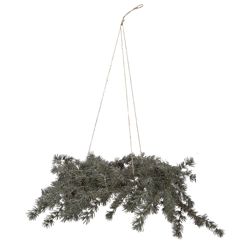 Kerstkrans Ø 60 / 3xAA Groen Kunststof