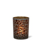 Theelichthouder luipaard stippen small 8cm
