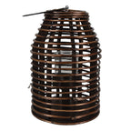 Windlicht Ø 22x32 cm Bruin Hout Kaarsenhouder