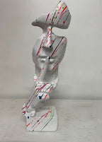 Polyresin kleine stilte witte plons