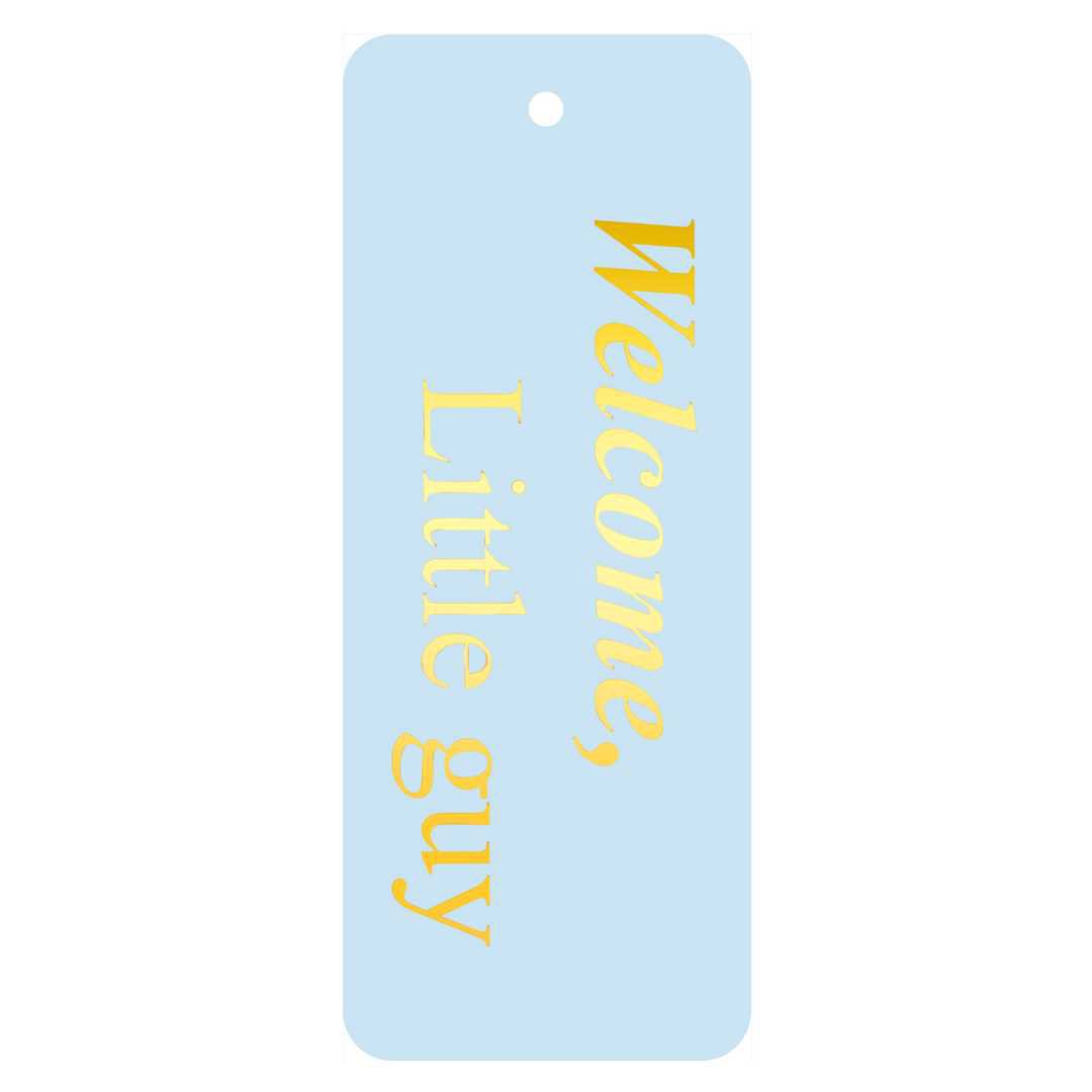 Cadeaukaartje - "Welcome, Little guy" - 20 Stuks
