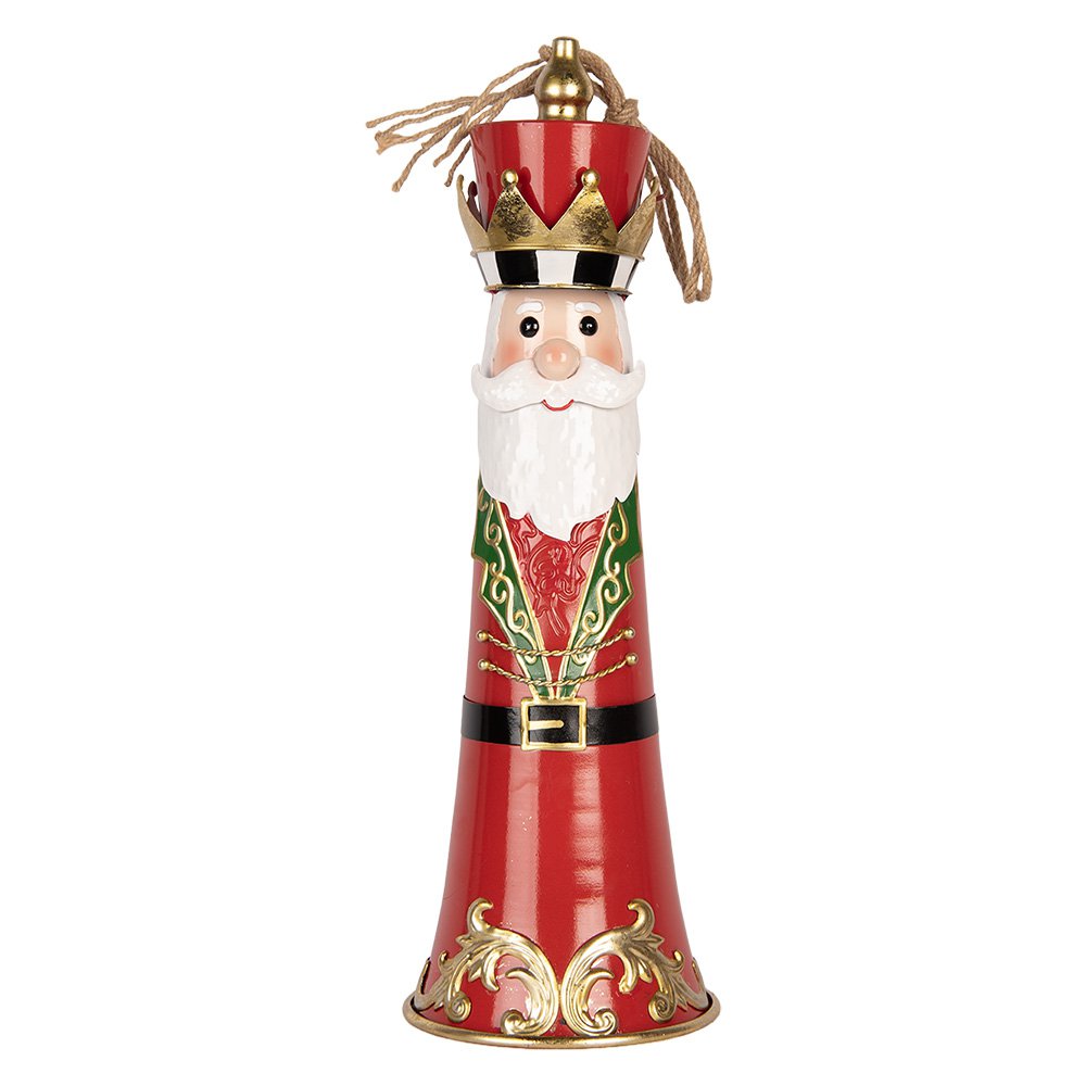 Kerstdecoratie Beeld Bel Ø 16x47 cm Rood Metaal