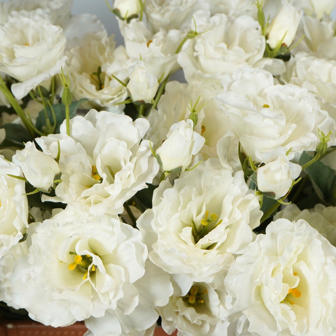 Lysianthus Kunst L68cm Wit
