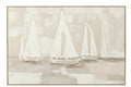 J-Line Schilderij Tog Acrylverf/Canvas Wit/Bruin