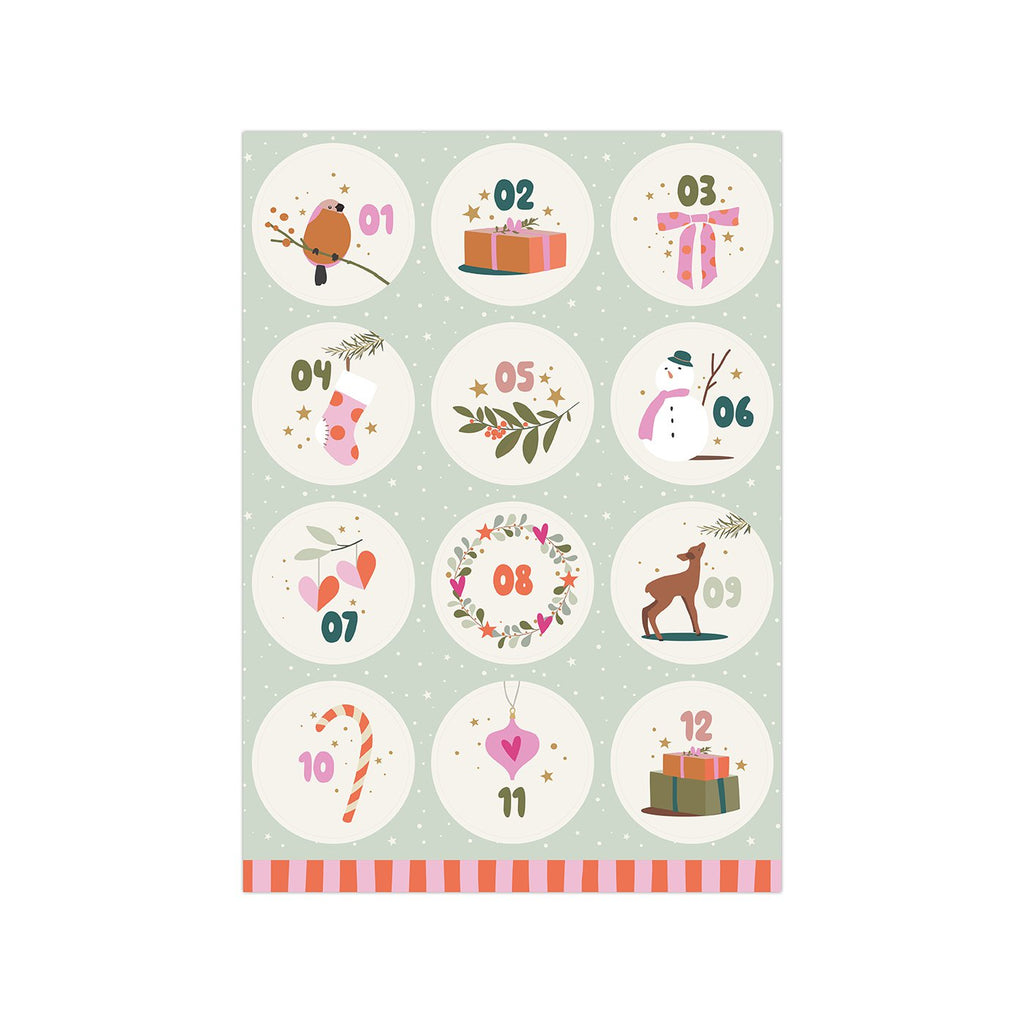 Stickervellen A5 Xmas '26 - 25 stuks