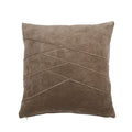 Uneven Pintuck kussen taupe 45x45cm