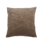 Uneven Pintuck kussen taupe 45x45cm