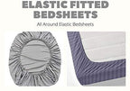 Elastisch hoeslakenset - Glace Cotton Bedrukt - Kingsize, 3-delig (72"x78")