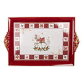 Dienblad 41x26x3 cm Rood Kunststof