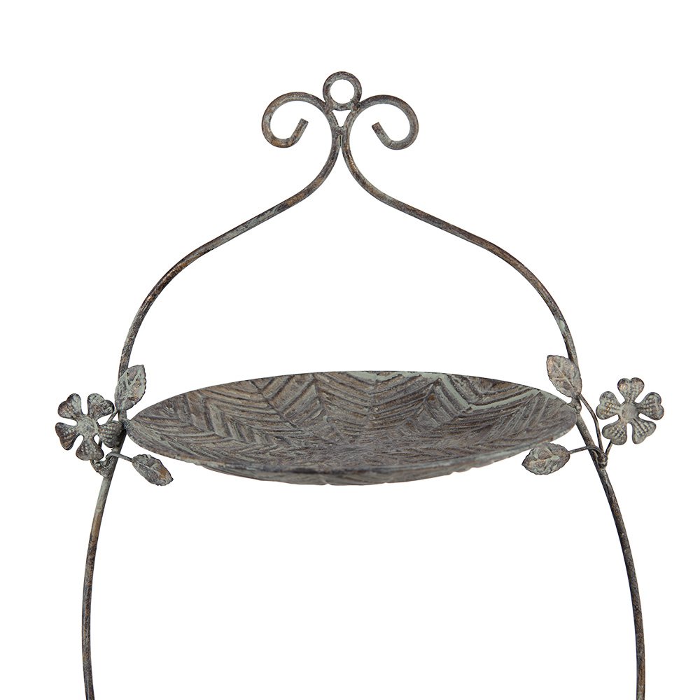 Etagère 2 laags 34x32x50 cm Groen Bruin Metaal