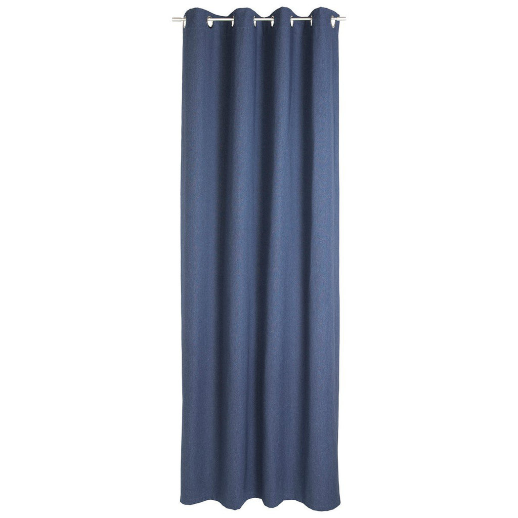 Monique gordijn blauw 140x260cm (8rings)