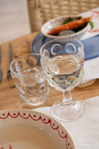 J-Line Bubble wijnglas - glas - transparant
