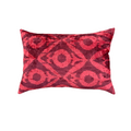 Velvet Ikat Kussen Burgundy 60x40 cm
