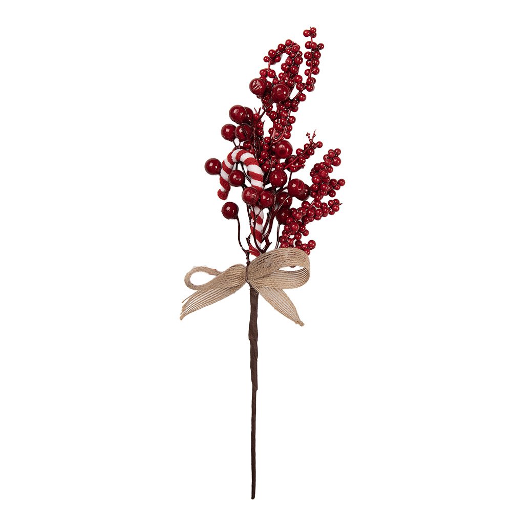 Kerstdecoratie 10x4x38 cm Rood Kunststof