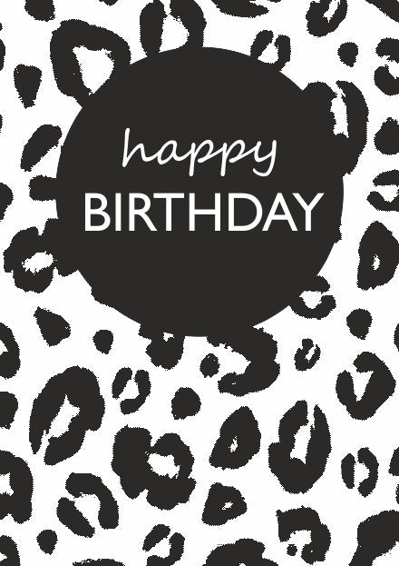 Happy birthday - wenskaart