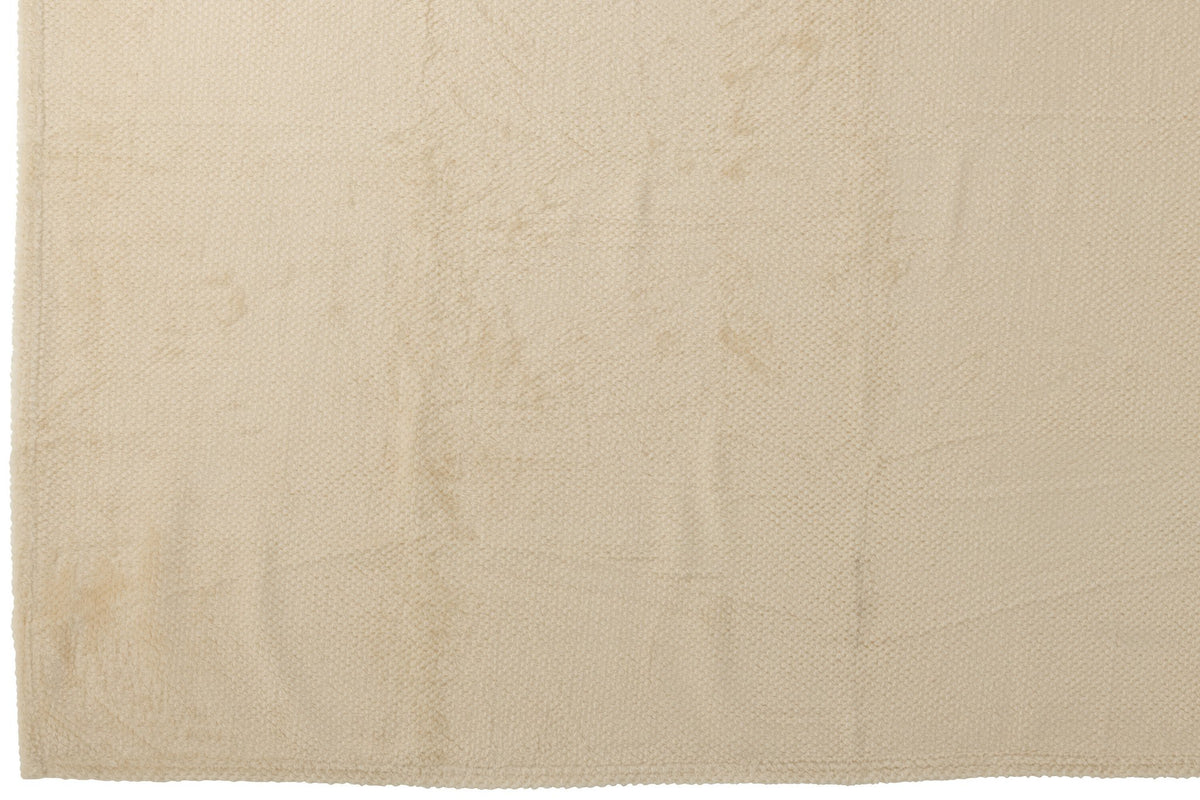 J-Line deken Snuggle - polyester - ecru