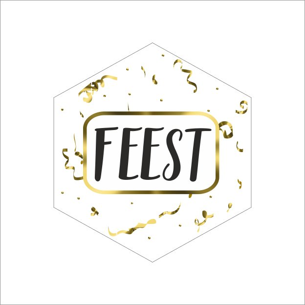 Feest - wensetiket
