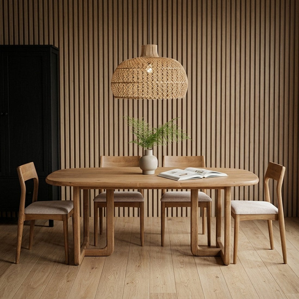 Invierno teakhouten eettafel - FSC-gerecycled hout