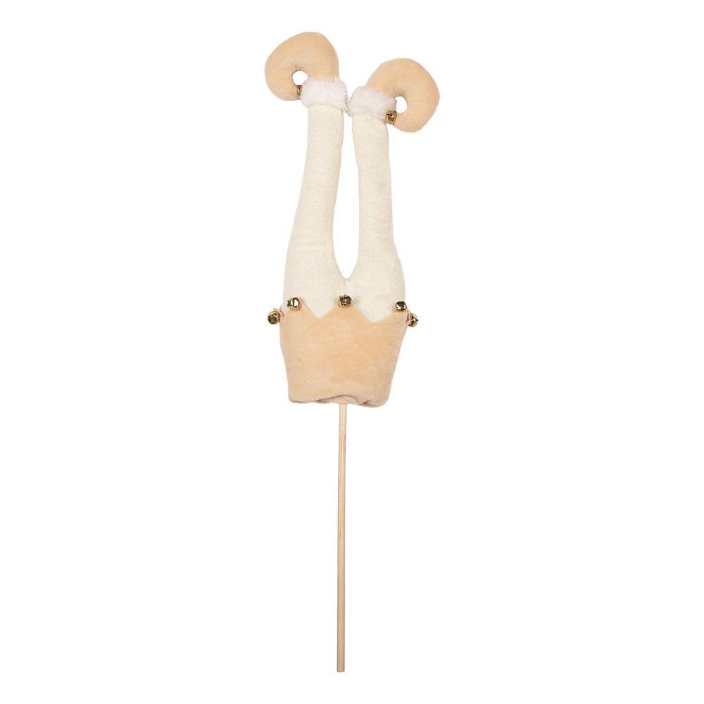 Kerstdecoratie Elfenbenen 11x5x48 cm Beige Hout