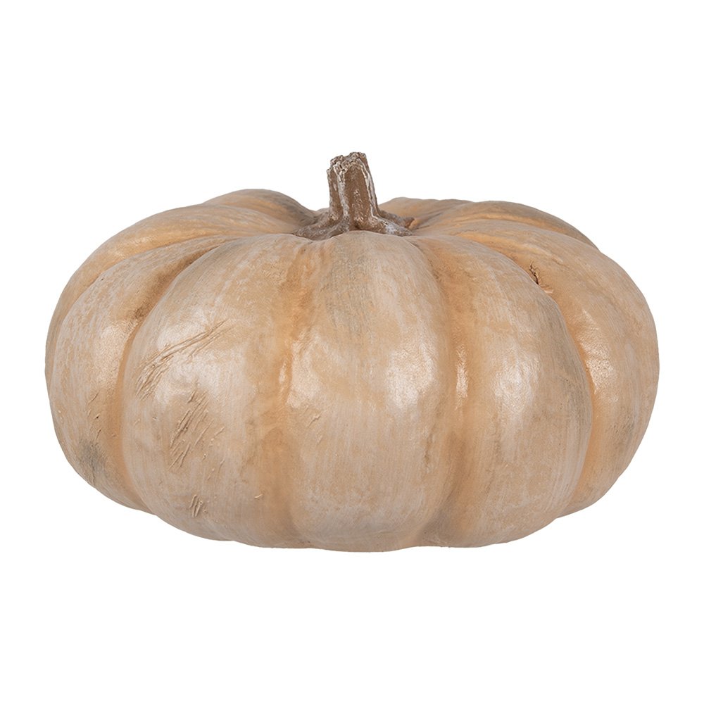 Decoratie Pompoen Ø 22x13 cm Beige Polyresin