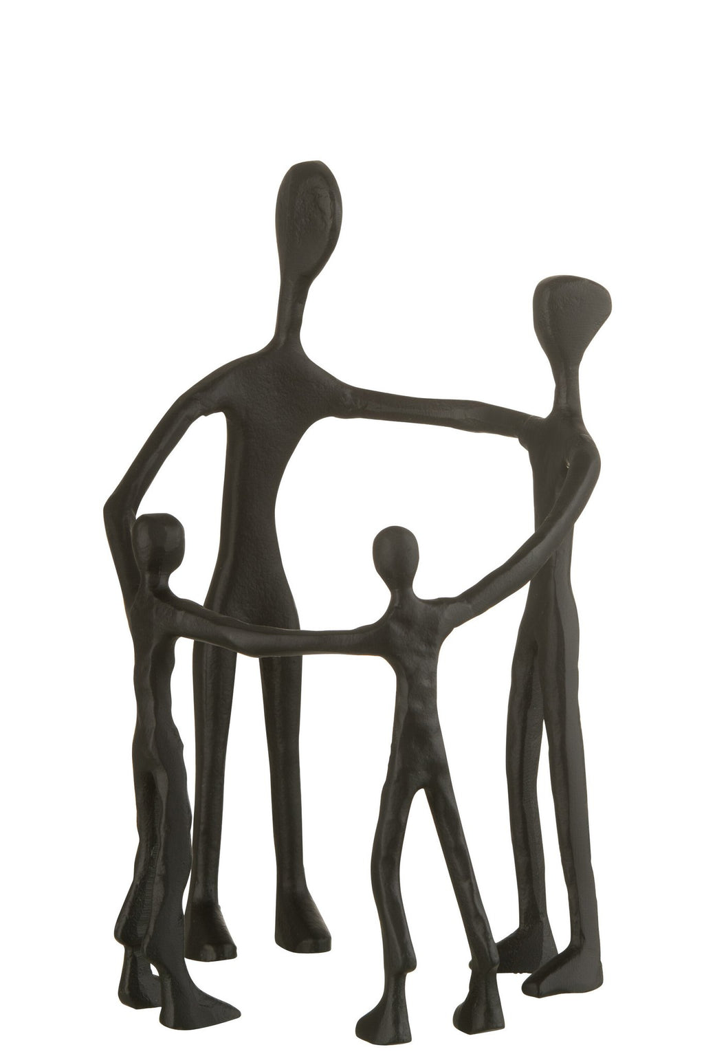 J-Line decoratie Familie Kring - aluminium - zwart