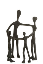 J-Line decoratie Familie Kring - aluminium - zwart