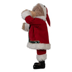 Kerstdecoratie Beeld Beer 51 cm Rood Kunststof Kerstman