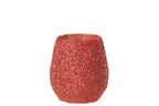 J-Line theelichthouder - glas - rood - L