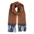 Wintersjaal Dames 38x190 cm Bruin Textiel