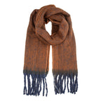 Wintersjaal Dames 38x190 cm Bruin Textiel