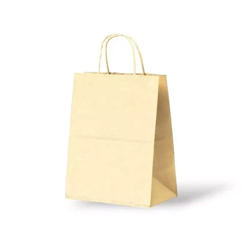 Papieren Tas (M) – Ivoor / Crème – 100 Stuks