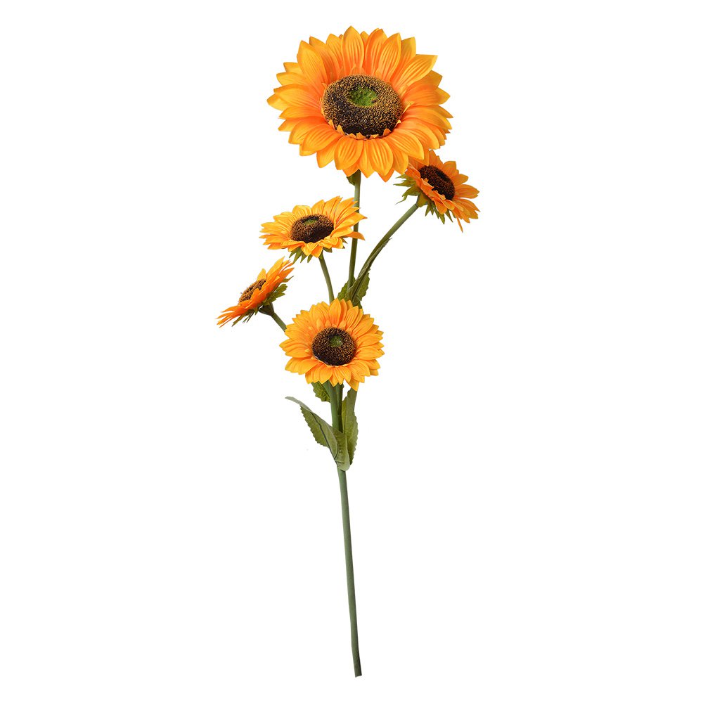 Kunstbloem Zonnebloem 115 cm Geel Kunststof