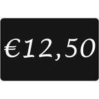 Prijskaart - zwart - € 12.50 - 10 stuks