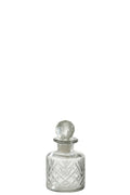 J-Line decoratie Fles Line - glas - transparant - small