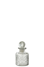 J-Line decoratie Fles Line - glas - transparant - small