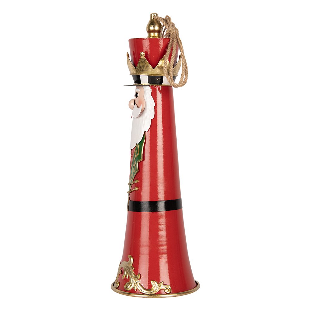Kerstdecoratie Beeld Bel Ø 16x47 cm Rood Metaal