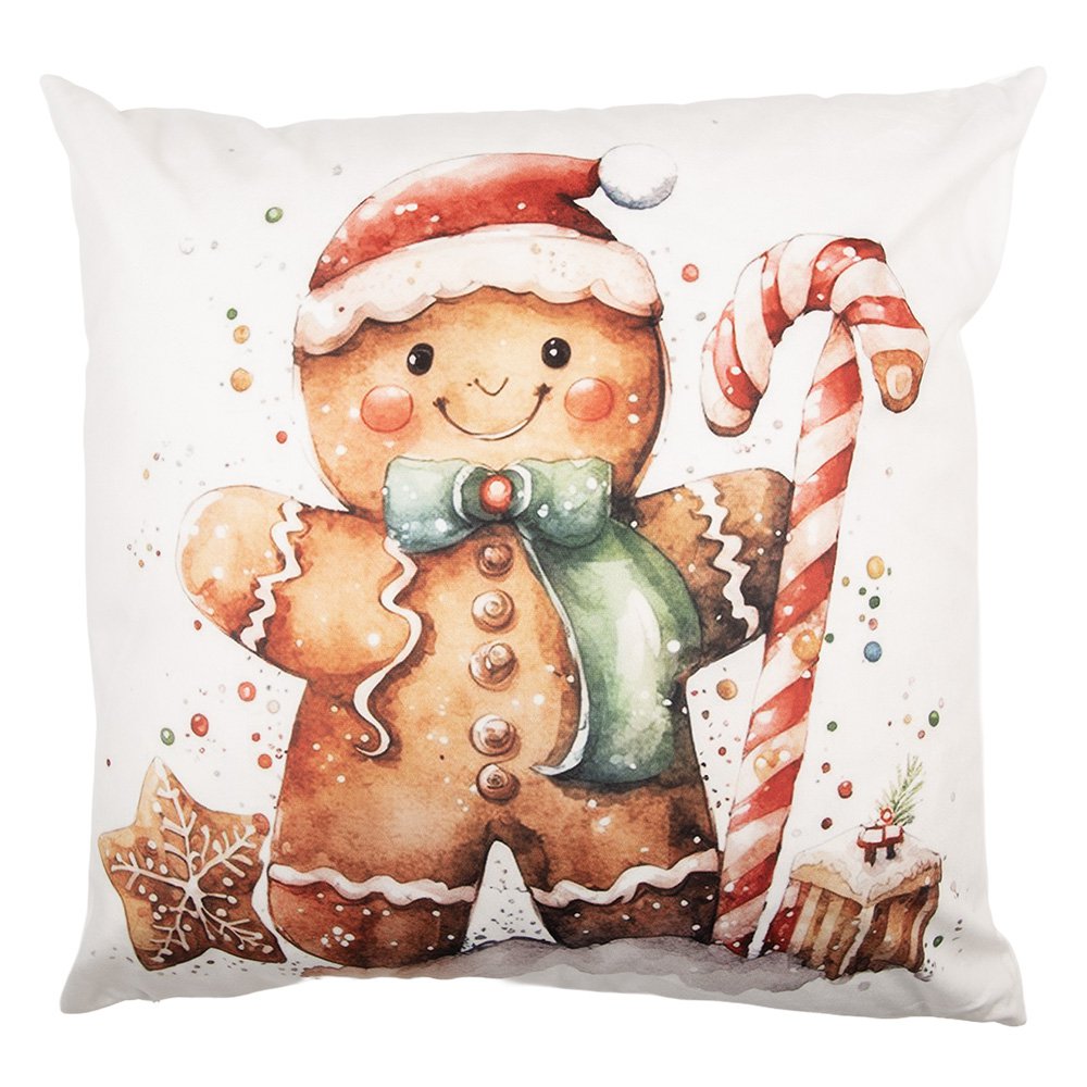 Kussenhoes 45x45 cm Wit Polyester