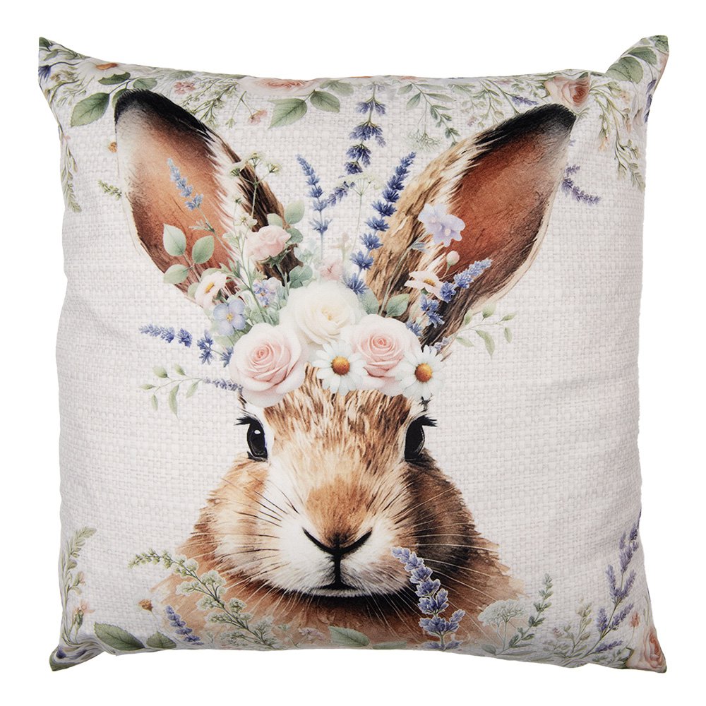 Kussenhoes 45x45 cm Beige Polyester