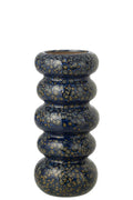 J-Line vaas Ringen - porselein - donkerblauw - L
