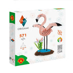 3D Model Origami Flamingo- Papier