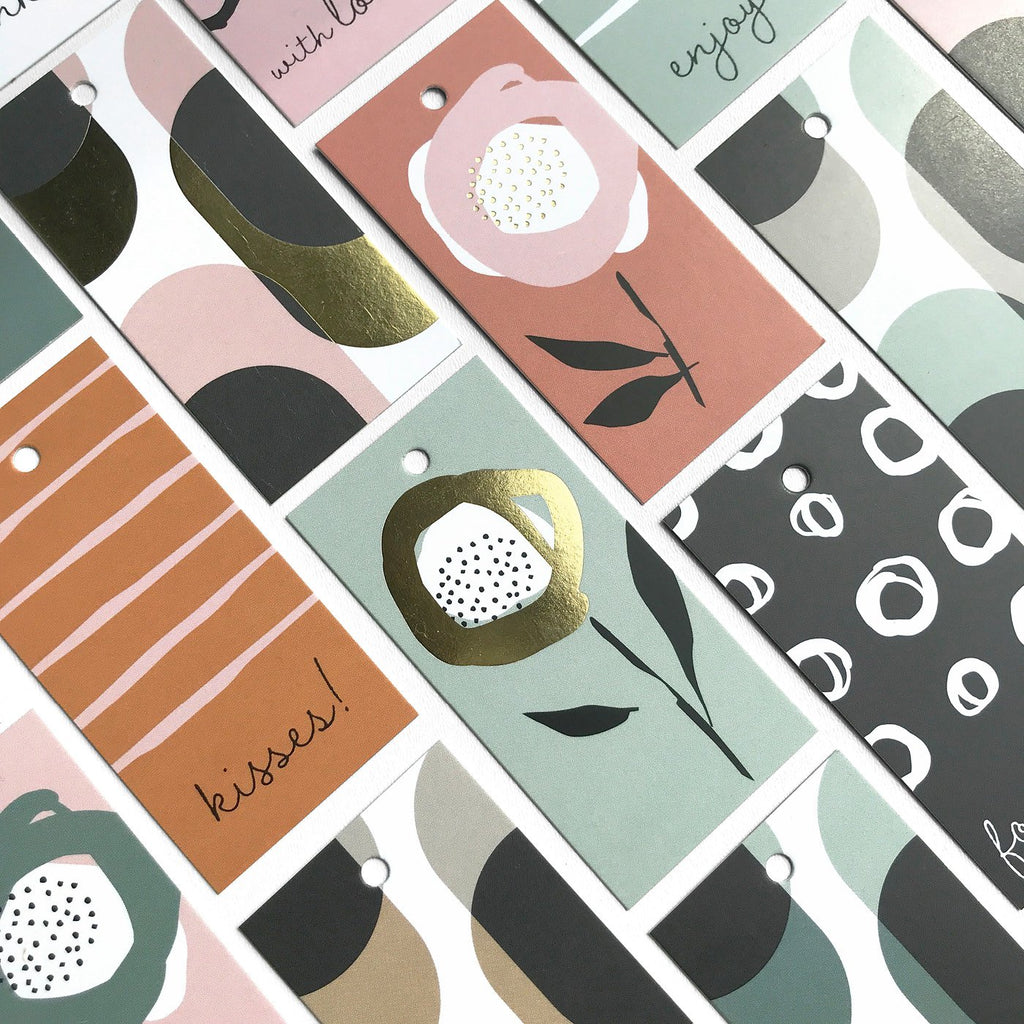 Retro Shapes - Cadeaulabels - 100 stuks