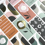 Retro Shapes - Cadeaulabels - 100 stuks